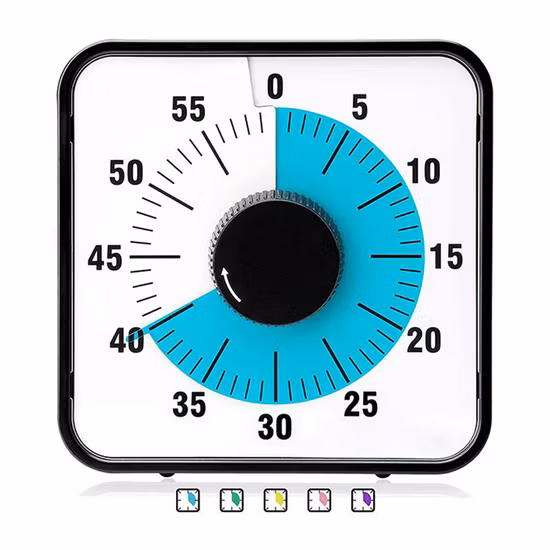 Black Easy Operation Kitchen Switch Countdown Timer