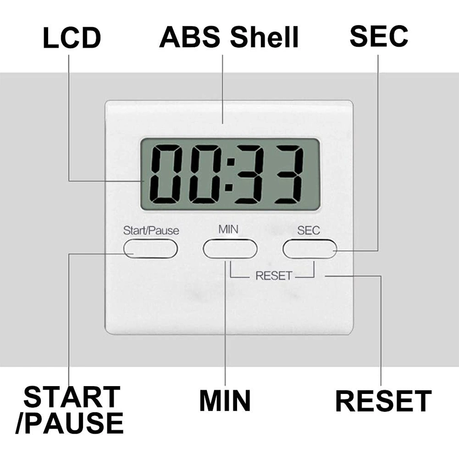 Kitchen Cooking Student Study Clock Timer Digital Kitchen Timer