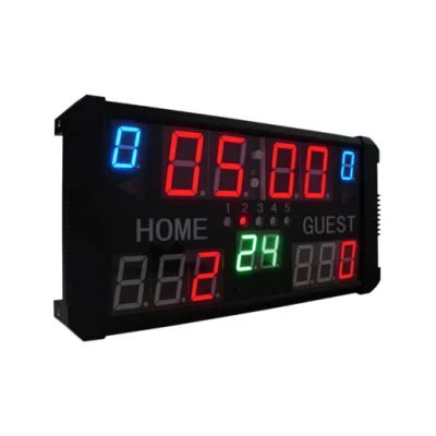 Günstigere Anzeigetafel für elektronische Gymnastik, tragbare LED-Digital-Basketball-Anzeigetafel mit Shot Clock